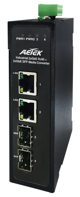 2-Ports SFP Media convertor