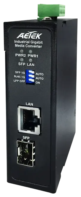 1-Port SFP Media convertor